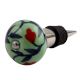 Red Anthurium Ceramic Wine Stopper (Pack Of One Piece)